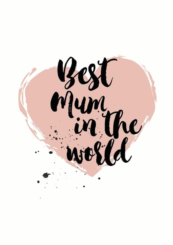 mum best Mothers Day Card 12402 created by Little Print Paper Co