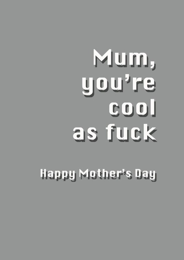 female rude Mothers Day Card 29542 created by Potty Mouth