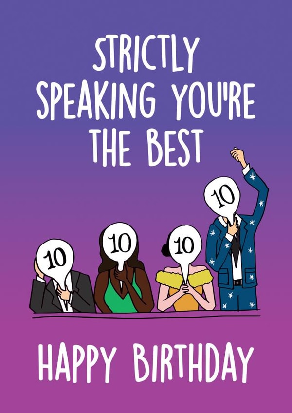 STRICTLY DANCING Birthday Card 8558 created by Thirty Mussels