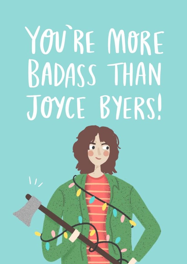 Joyce byers stranger things Love & Friendship Card 2174 created by Charly Clements