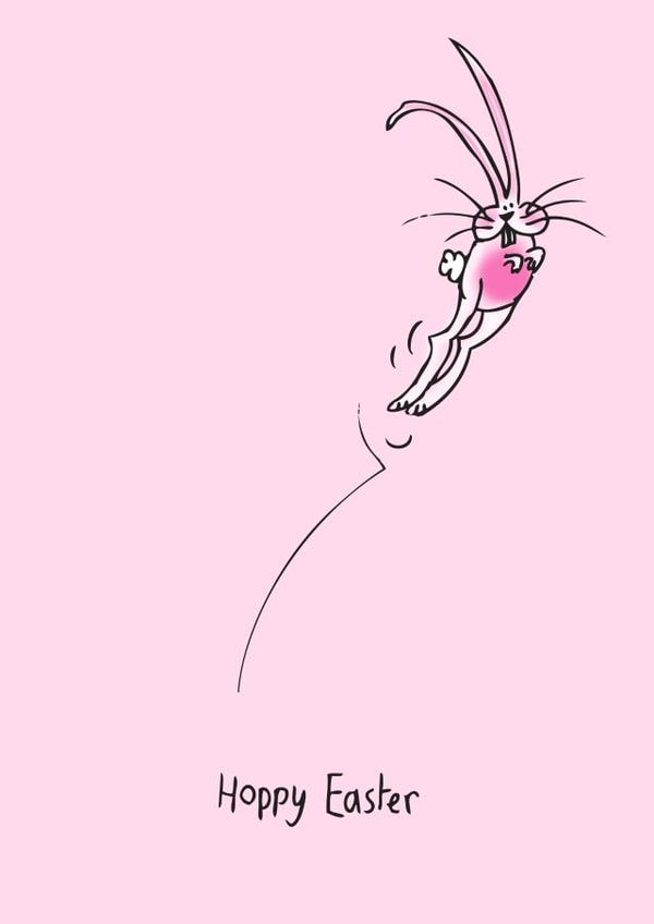 bunny rabbit Easter Card 12765 created by Charlene Mitchell