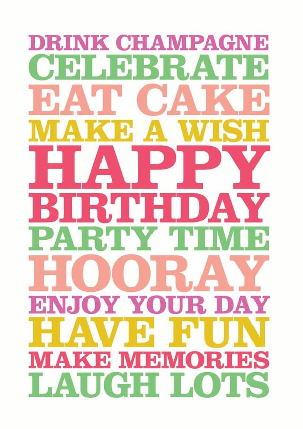 party time Birthday Card 13639 created by Rosie Robins