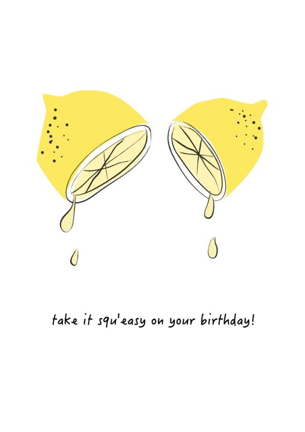 lemon pun Birthday Card 13606 created by Boo Hartgen