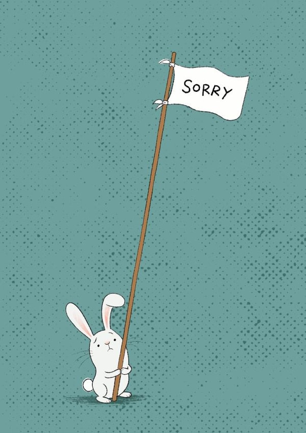 apology sad Sorry Card 2484 created by Louise Gardner