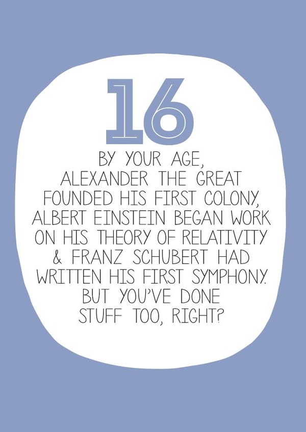 16 16th Birthday Card 12987 created by Paper Plane