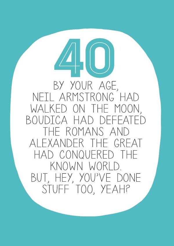 40 40th Birthday Card 12994 created by Paper Plane