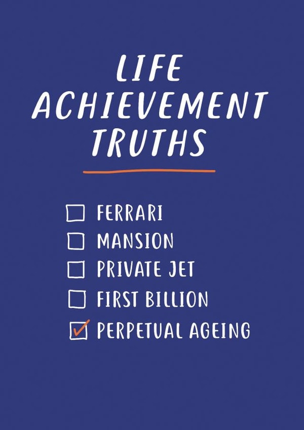 life achievement Birthday Card 12995 created by Paper Plane