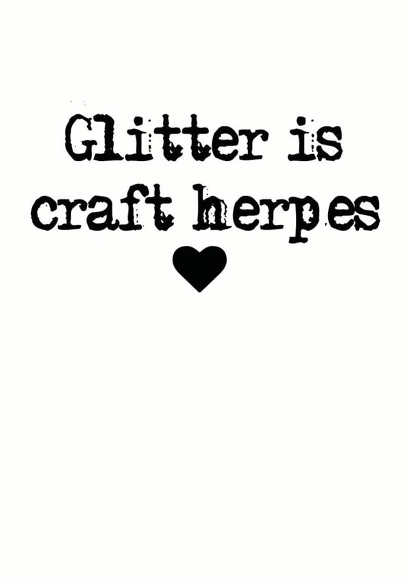 glitter herpes Card 36065 created by Charlotte Clark