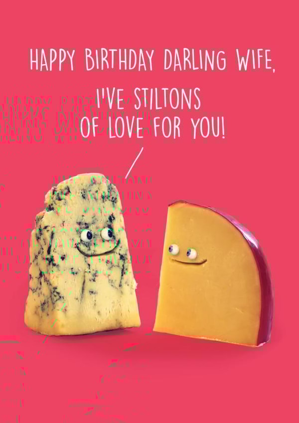cheese stilton Birthday Card 6966 created by Unknown Ink