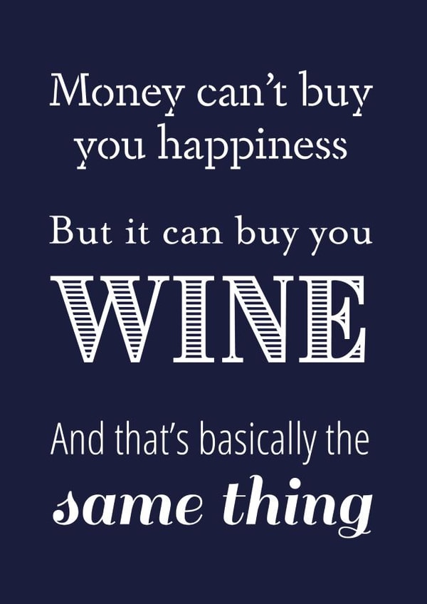 wine happiness Card 37286 created by PineapplePrints