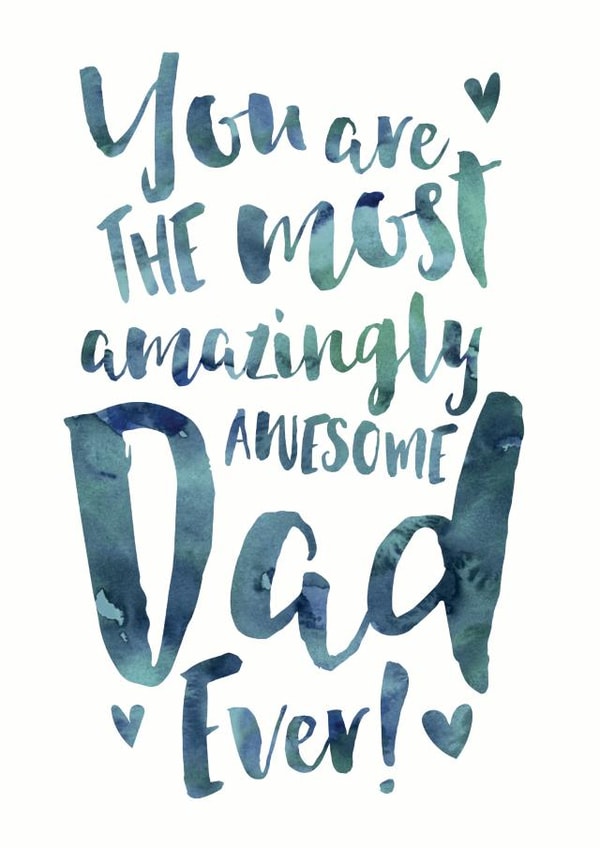 Amazingly Awesome Dad Father's Day or Birthday Card created by Dig The Earth