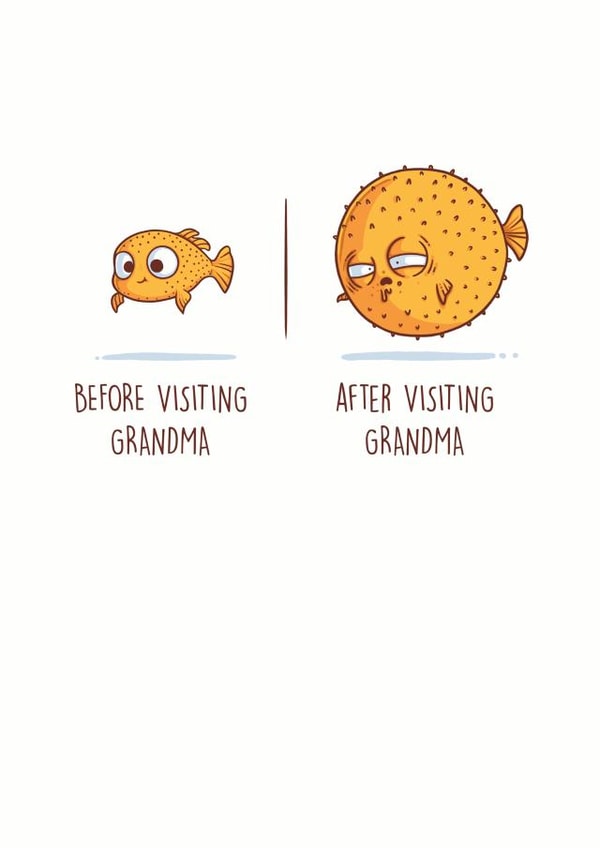 grandma grandparent Just because Card 6596 created by Redback Cards