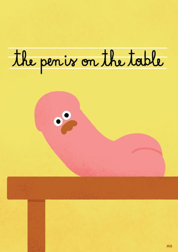 rude penis Just Because Card 6600 created by Redback Cards