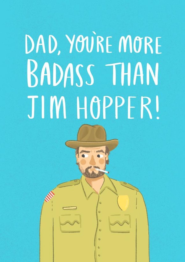 stranger things Father's Day Card 2177 created by Charly Clements