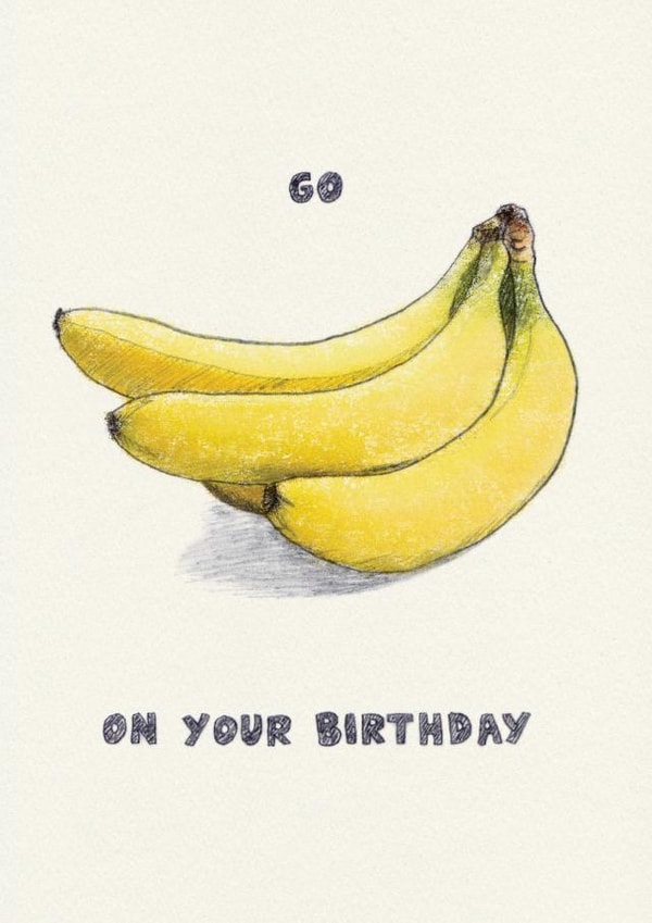 go bananas Birthday Card 5416 created by Roisin Cafferty