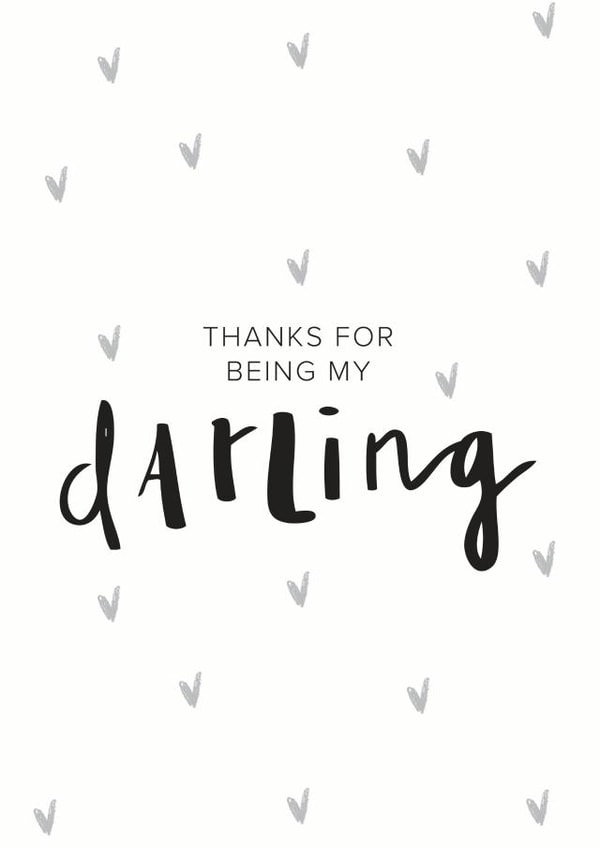 darling thanks Love & Friendship Card 4992 created by Art + Ace Studio