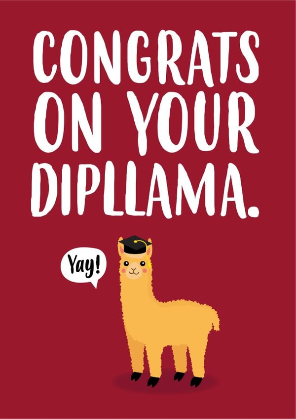 congratulations diploma Graduation Card 13737 created by Charli Tait Creative
