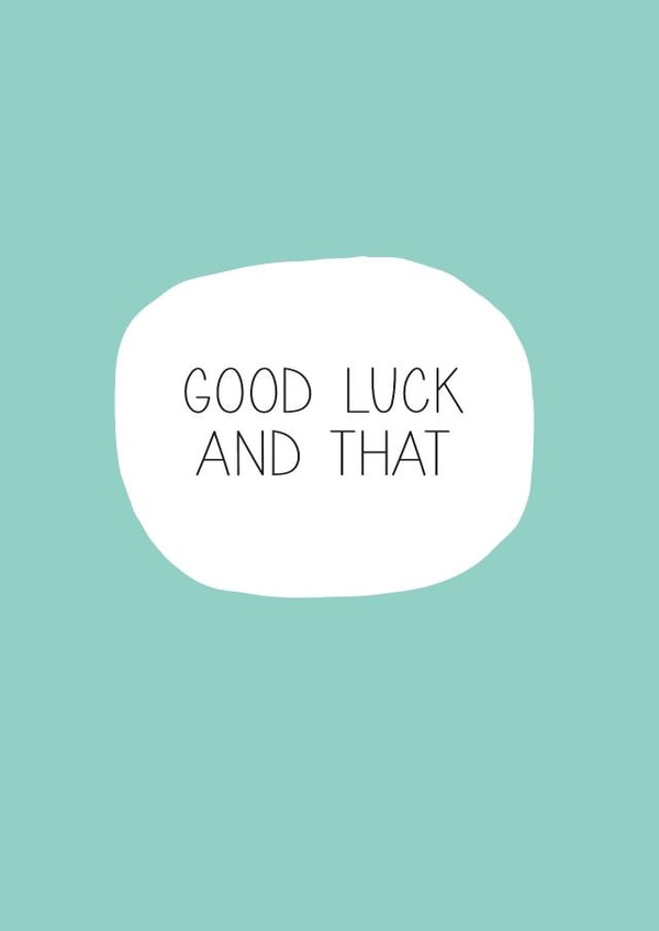 good luck Good Luck Card 13004 created by Paper Plane