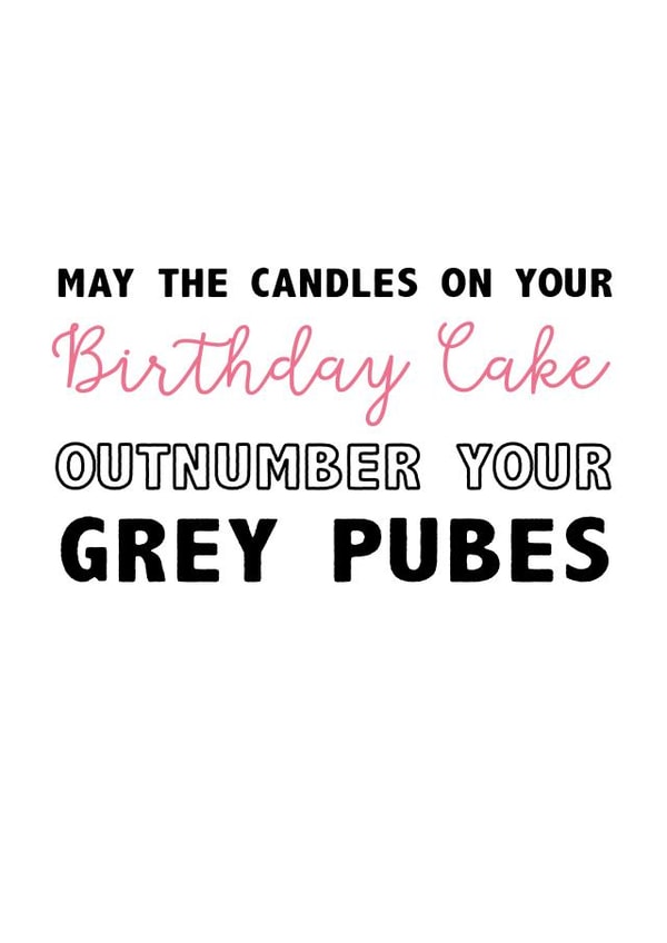 pubes cake Birthday Card 3540 created by Do You Punctuate?