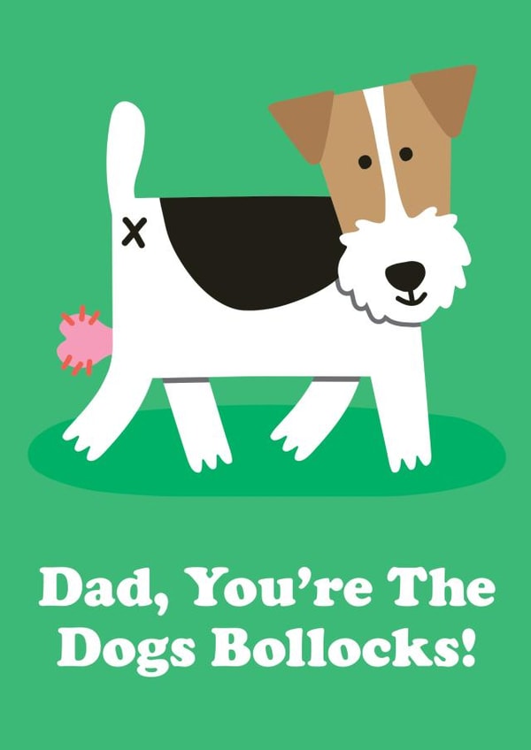 Dogs Doo-Dahs Father's Day Card created by Studio Boketto