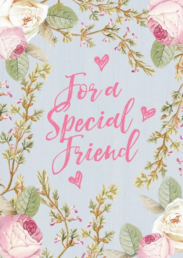 friend floral Love & Friendship Card 2434 created by Lucy Ledger