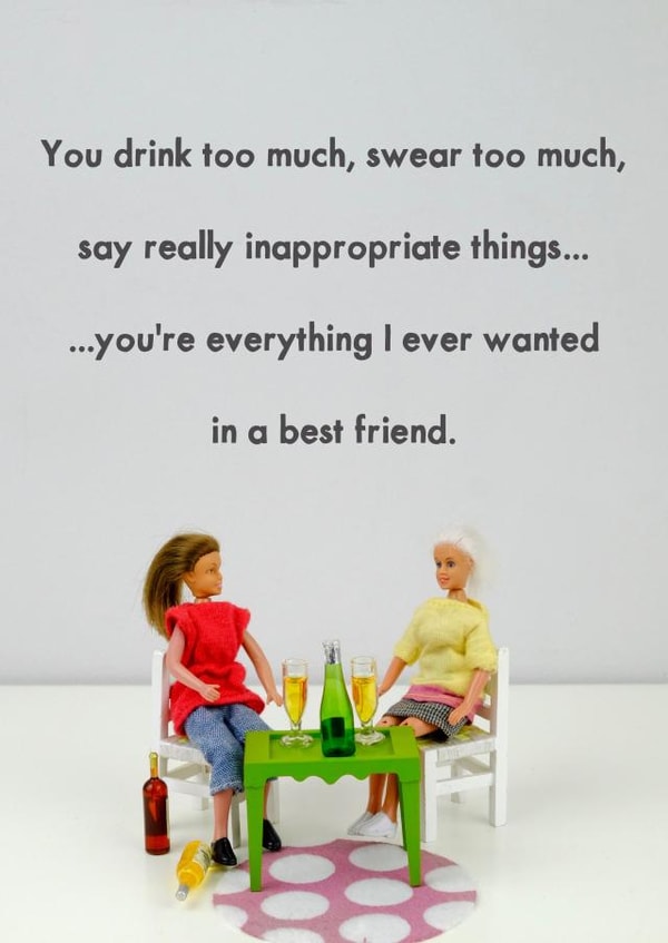 Funny Birthday Card - Inappropriate - Youre Everything I Ever Wanted In A Best Friend created by Bold & Bright Cards
