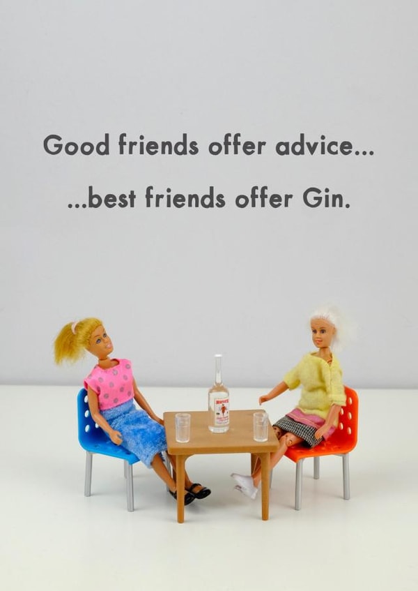gin adult Love & Friendship Card 11410 created by Bold & Bright Cards