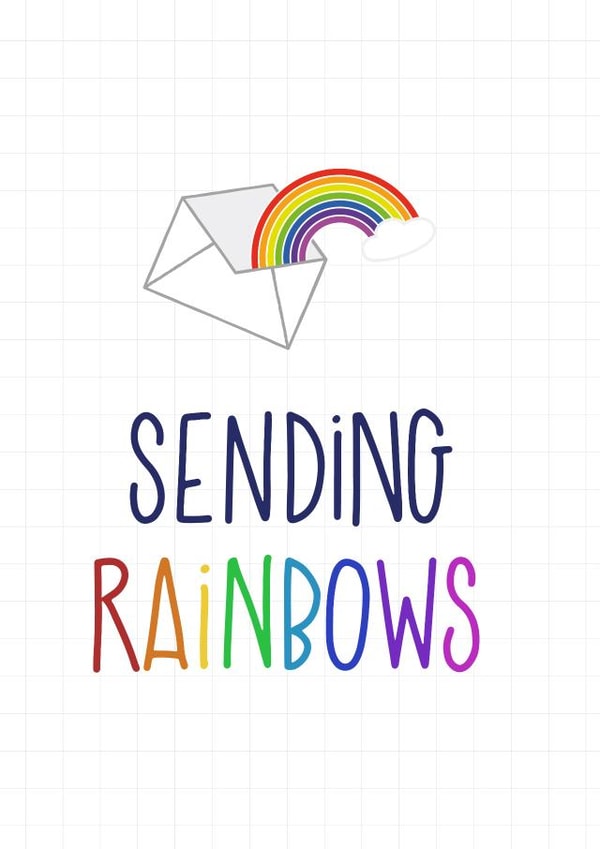 rainbow gay Just because Card 3854 created by Wink Design - Michelle Roberts