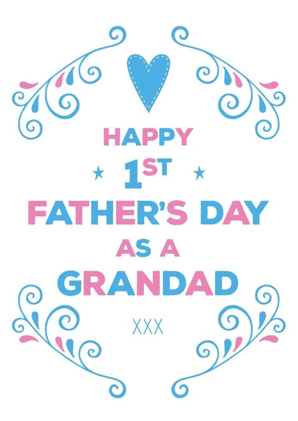 grandad Grandfather Father's Day Card 4793 created by Hello Fridays Studio