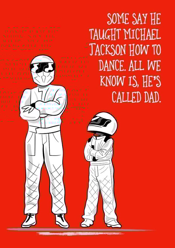 He's called Dad card created by Adam Regester