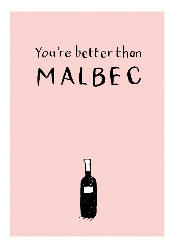 malbec alcohol Anniversary Card 35403 created by Have a Gander