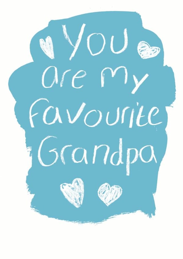 Favourite Grandpa Birthday or Father's Day card created by Alexia Claire