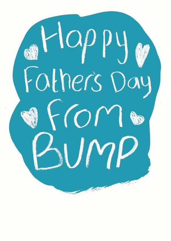 bump pregnancy Father's Day Card 9194 created by Alexia Claire