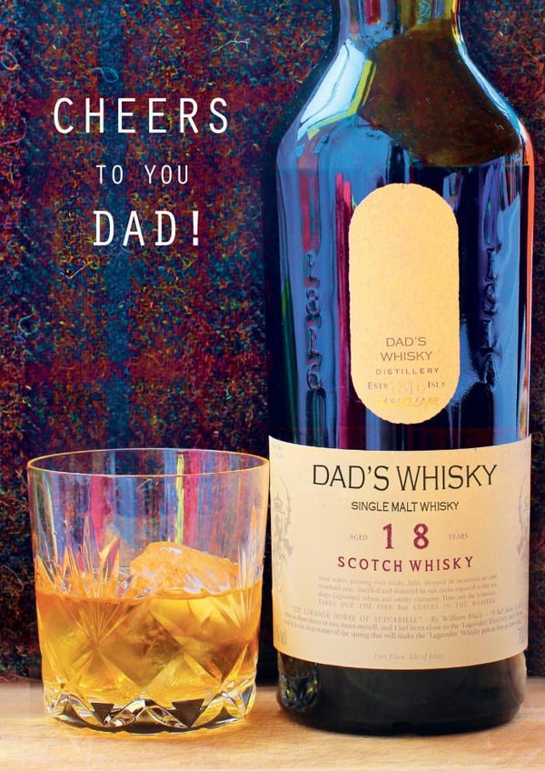 whisky bottle Birthday Card 13767 created by LAURA TRUBY DESIGNS