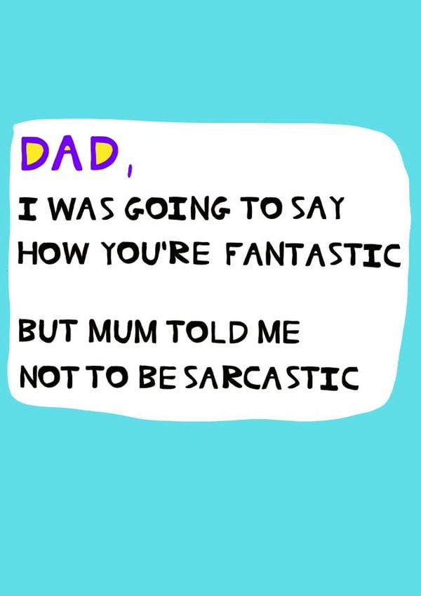 Adult Male Father's Day Card 8472 created by Peter Cole