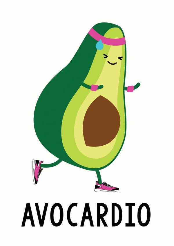 avocado funny Humour Card 8923 created by Of Life & Lemons Ltd.