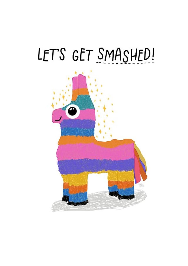 smashed lets Birthday Card 26818 created by Leeann Walker