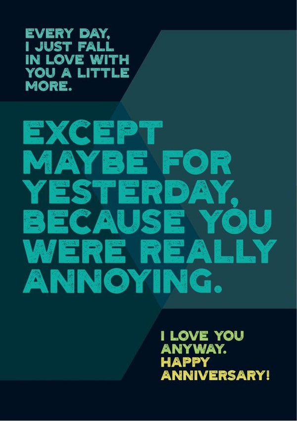 fall in Anniversary Card 12625 created by Electric Carp