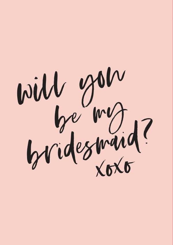 Bridesmaid - pink design created by Knockknockpennystudio