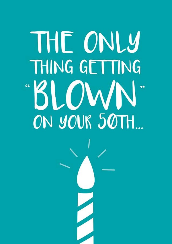 funny 50th Birthday Card 4101 created by Cookie Design