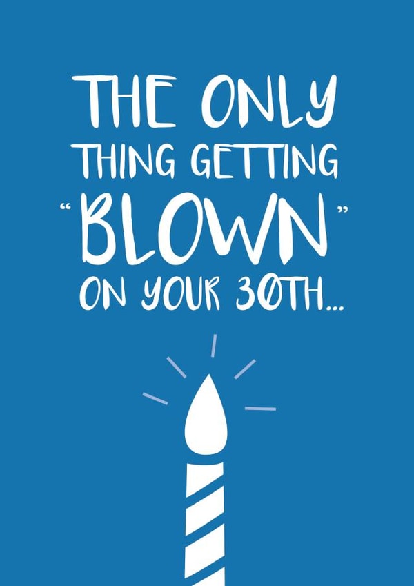 30th 30 Birthday Card 4102 created by Cookie Design