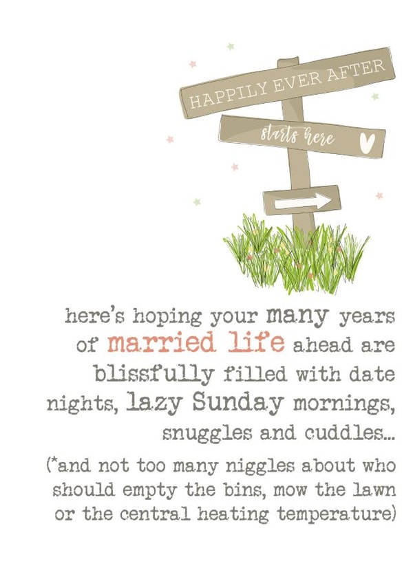 Happily ever after, Married life created by Dandelion Stationery