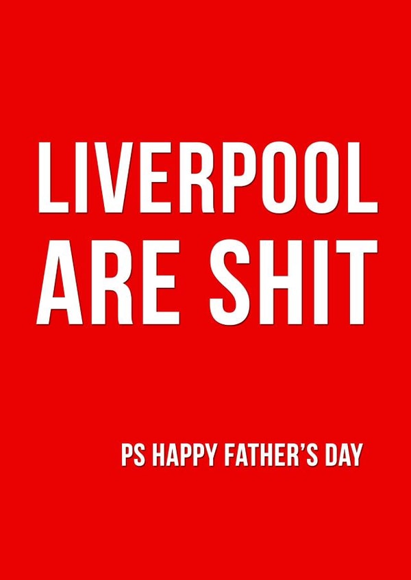 dad liverpool Father's Day Card 11176 created by Offside Cards