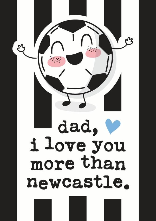 United Newcastle Father's Day Card 5968 created by Mrs Best Paper Co.