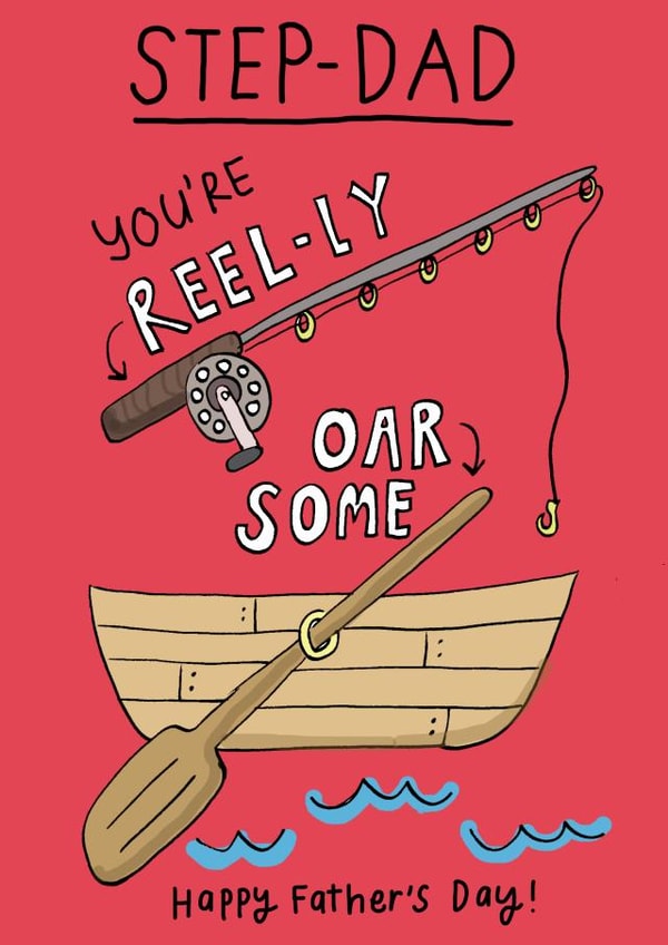 stepdad funny Father's Day Card 4655 created by Che Dyer