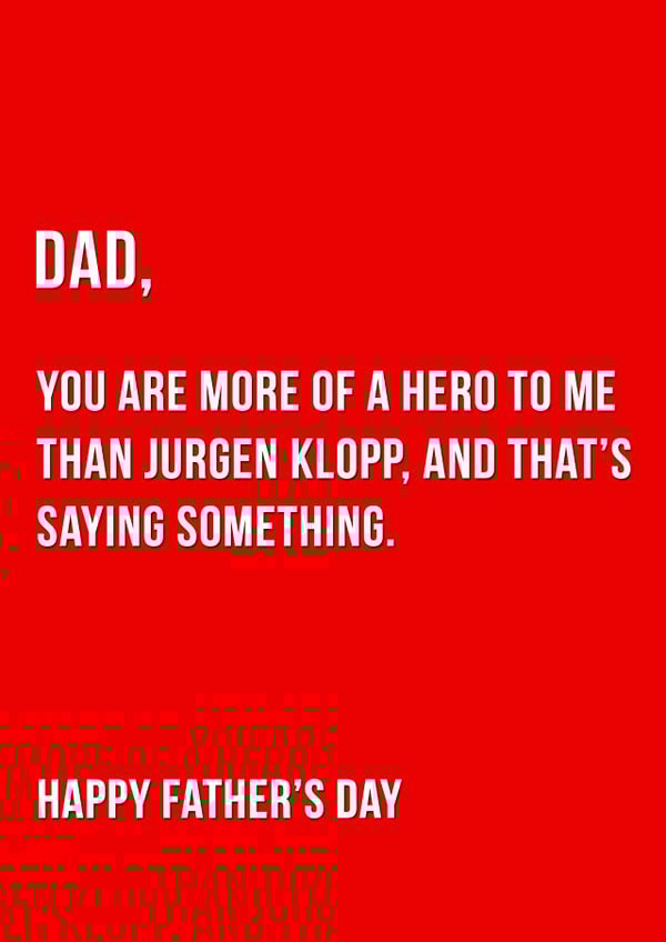 dad football Father's Day Card 33528 created by Offside Cards