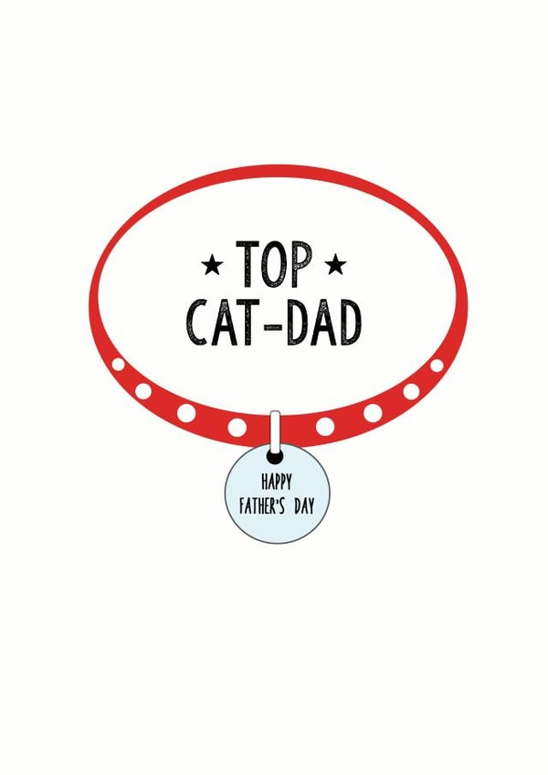 cat dad Father's Day Card 30063 created by Papergravy