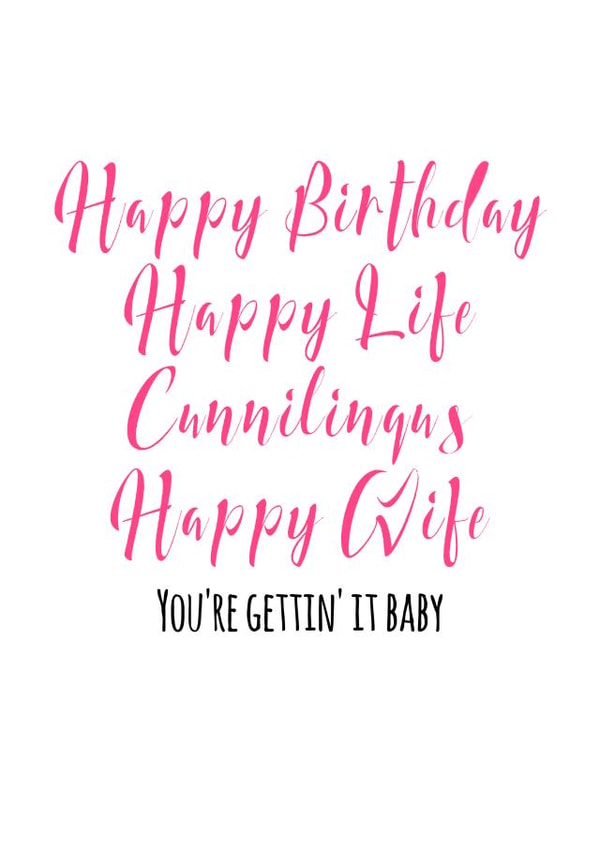 happy life Birthday Card 33102 created by Flamingo Lingo by Jenny