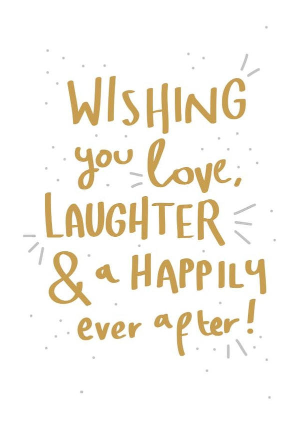 wedding happily Engagement & Marriage Card 33003 created by Print is the New Black