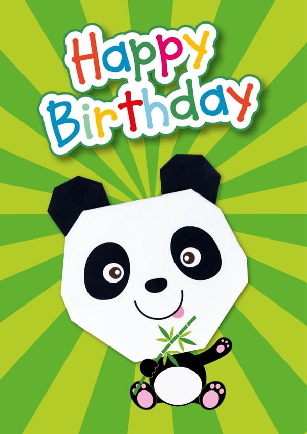 panda animal Birthday Card 5494 created by Made by Man